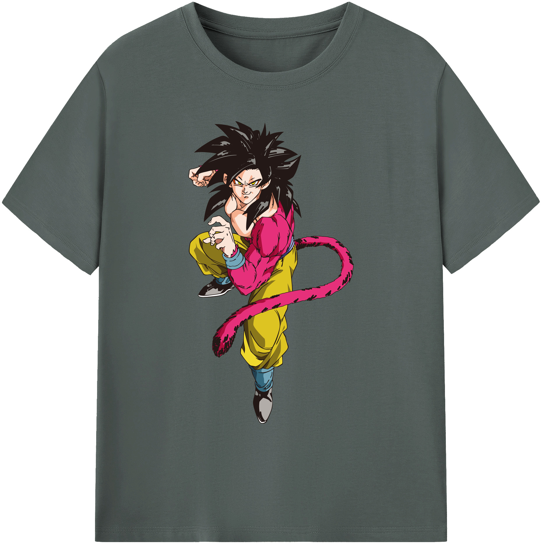 （画像用） ドラゴンボール 孫悟空（そん ごくう）Son Goku カカロット DRAGON BALL Kakarotto 綿100％ メンズ半袖Tシャツ｜肌触りやわらか＆通気性